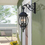 2-Pack Wall Hooks in Carbon Steel, Compatible with Decorative Plants, Lanterns, Lights, Signs, Bells